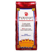 Puroast Low Acid Coffee Dark French Roast Whole Bean, 12 oz. Bag (Pack of 2)