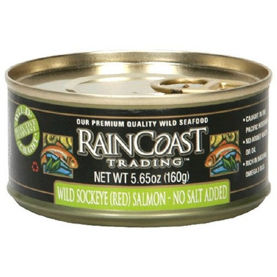 Rain Coast Raincoast Trading Company Sockeye Salmon, No Salt Added, 5.65-Ounce Can (Pack of 3)