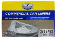 Member's Mark Commercial Can Liners - 33 gal - 320 ct.