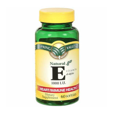Spring Valley Natural E Vitamin D-Alpha Dietary Supplement 60 ct
