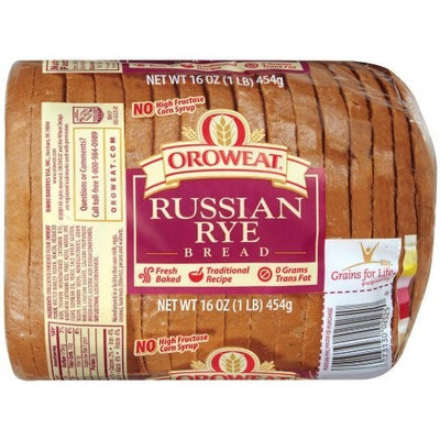 Oroweat Sliced Bread 16oz - 24oz Loaf (Pack of 2) Choose Flavor Below (Russian Rye 16oz)