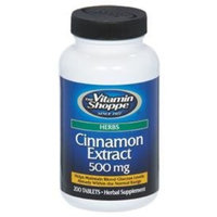 the Vitamin Shoppe - Cinnamon Extract, 500 mg, 200 tablets