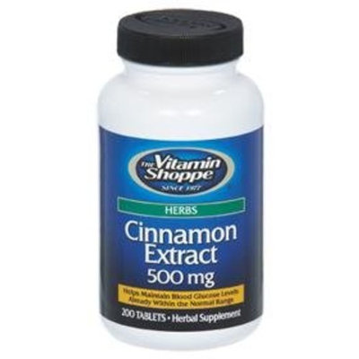 the Vitamin Shoppe - Cinnamon Extract, 500 mg, 200 tablets