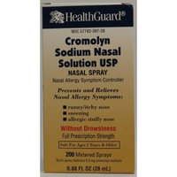 HEALTHGUARD BAUSCH LOMB Cromolyn Sodium Solution For Nasal Allergies Generic for Nasalcrom 0.88oz (26ML)