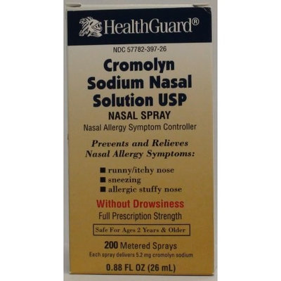 HEALTHGUARD BAUSCH LOMB Cromolyn Sodium Solution For Nasal Allergies Generic for Nasalcrom 0.88oz (26ML)