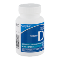 CareOne Natural Vitamin D3 Bone Health Softgels 1000 IU - 200 CT