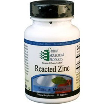 Ortho Molecular Products, Reacted Zinc, 60 Capsules