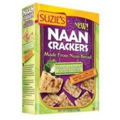 Suzies Suzie's Naan Crackers, Cilantro & Green Chilli 5 oz. (Pack of 12)