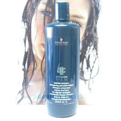 Schwarzkopf SCHWARKOPF BONACURE MEN OILY HAIR SHAMPOO , 33.8 OZ
