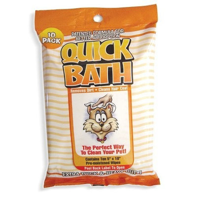 International Veterinary Sciences Quick Bath Wipes, Cat 10 ct
