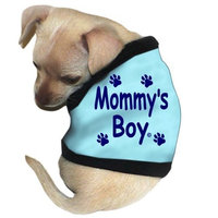 Pet Tease Mommy's Boy Dog Tank, Blue