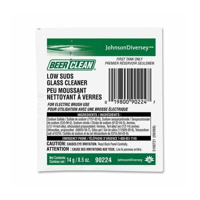 Diversey 90224 Low Suds Glass Cleaner 14gram Powder