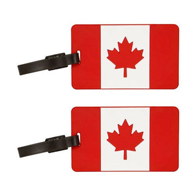 Travelon Canadian Flag Tag Assorted Colors-2-Pack Flag Tag
