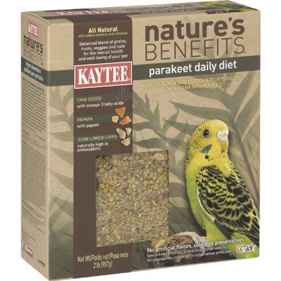 Kaytee Natures Benefits for Parakeet, 2-Pound Bag