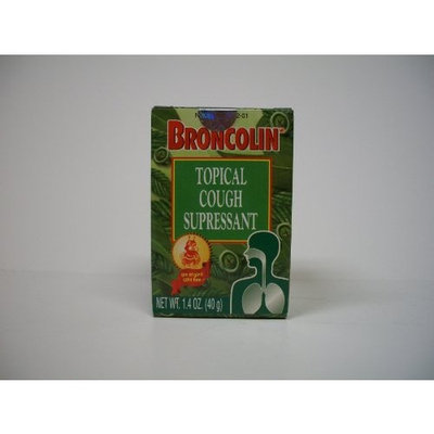 Topical Cough Supressant Broncolin Topical Cough Suppressant Rub 1.4 oz