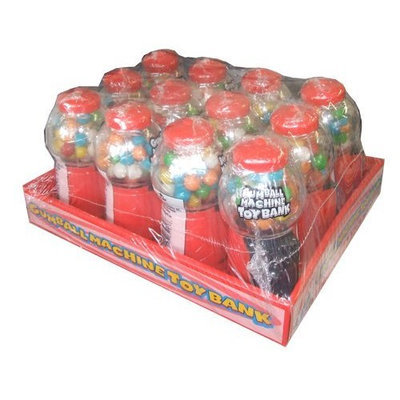 Ford Gum Gumball Machine Toy Bank Novelty Candy (Pack of 12)