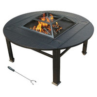 AEHK Ltd. leisurelife Venice Faux Wicker Extendable Firepit