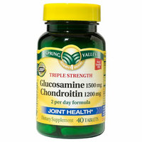 Spring Valley Triple Strength Glucosamine/Chondroitin Joint Health Dietary Supplement