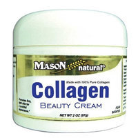 Mason Vitamins Collagen Beauty Cream 100% Pure Collagen Pear Scent, 2-Ounce Jars (Pack of 2)
