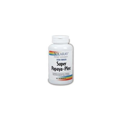 Ultra Strength Super Papaya Pl Solaray 90 Tabs