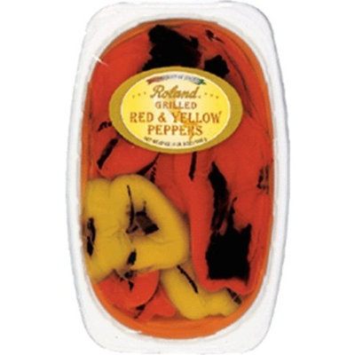 Roland Grilled Red and Yellow Peppers, 67 Ounce Tray