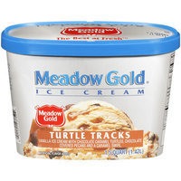 Meadow Gold Turtle Tracks Ice Cream, 1.5 qt