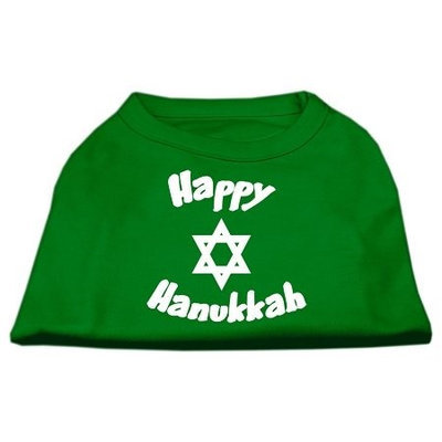 Ahi Happy Hanukkah Screen Print Shirt Emerald Green Med (12)