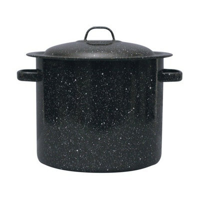 GraniteWare Stock Pot - 15.5 Quart (Black)