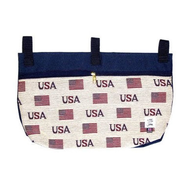 Handi-pockets Handi Pockets 2c6us Storage Accessory Walker, Tapestry, USA with Zipper