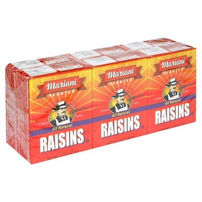 Mariani Raisin Cartons,1.5oz 6-Count (Pack of 24)