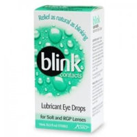AMO Blink Contact Lubricant Eye Drops for Soft and RGP Lenses, 0.34 Ounce Box