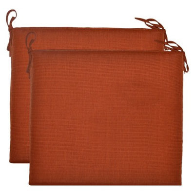 Threshold 2-Piece Outdoor Seat Cushion Set - Orange Textured
