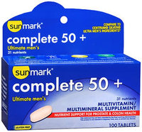 Sunmark Complete 50 Plus Ultimate Men's Tablets, 100 Tabs by Sunmark