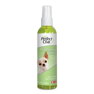 8In1 Pet Products Perfect Coat Freshening Spray, Key Lime Scent, 4-Ounce (P-82717)