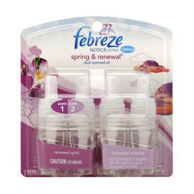 Febreze Noticables Spring & Renewal Dual Scented Oil Refills 2 Ct