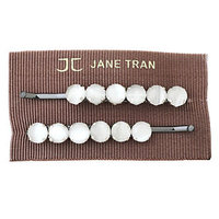 Jane Tran Hair Accessories Acrylic Bead Bobby Pin Set
