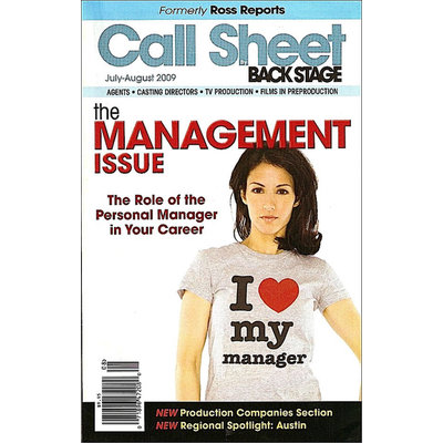 Kmart.com Call Sheet by Backstage Magazine - Kmart.com