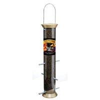 Droll Yankees CJTHM15HG 15-Inch Heirloom Gold 6 Port Nyjer Feeder (Discontinued by Manufacturer)