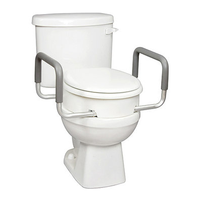 Carex Toilet Seat Elevator With Handles For Elongated Toilets