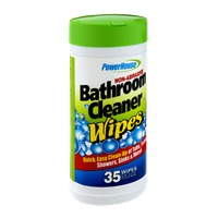 PowerHouse Non-Abrasive Bathroom Cleaner Wipes - 35 CT
