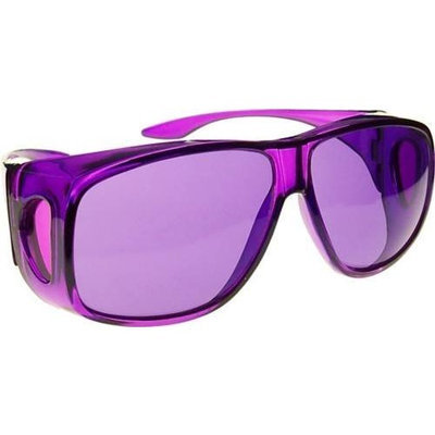 Biowaves Violet (Purple) Color Therapy Glasses, Large Fit Over Style Available in Other Colors