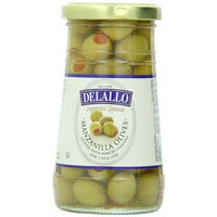 Delallo Olives, Manzanilla Olives Stuffed With Minced Pimento, 5.75 Ounce (Pack of 12)