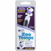 Mabis Briggs Healthcare ZooTemps 30 Second Digital Thermometer Set