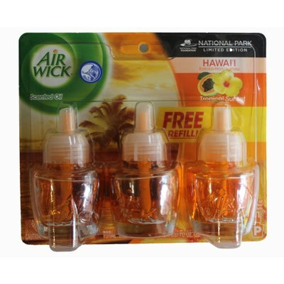 Air Wick Scented Oil Refills, Tropical Sunset .67 Ounce, 3-Count