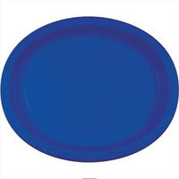 Creative Converting 433147 10 X 12 In. Cobalt Oval Platters Paper - Case of 96