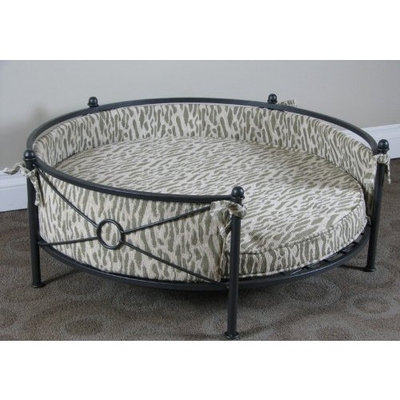 4d Concepts Smoked Metal Round Dog Bed