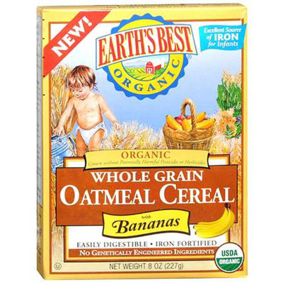 Earth's Best Organic Whole Grain Oatmeal with Bananas