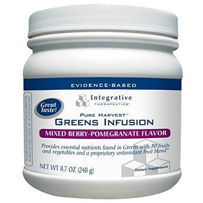 Integrative Therapeutic's Integrative Therapeutics Pure Harvest Greens Infusion, Mixed Berry - Pomegranate Flavor, 8.7 Oz