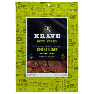 Krave Pure Foods Krave Chili Lime Beef Jerky, 5.4 oz