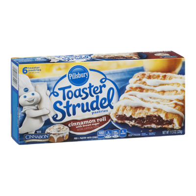 Pillsbury Toaster Strudel Pastries Cinnamon Roll with Brown Sugar - 6 CT